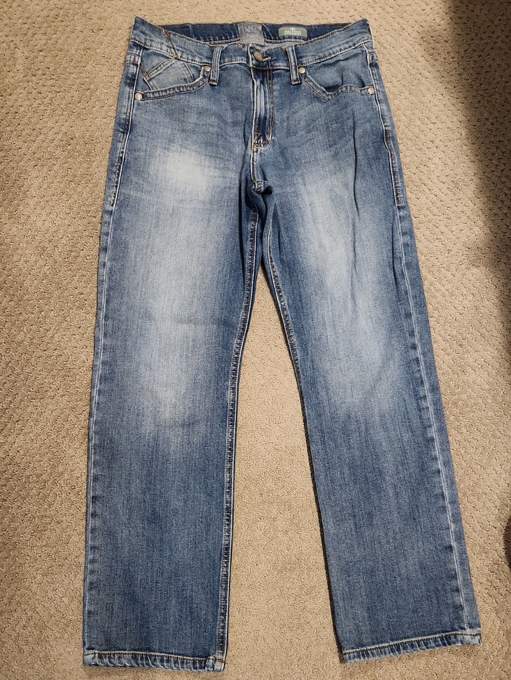Rock & Republic men's relaxed straight-leg denim jeans Sz 33
